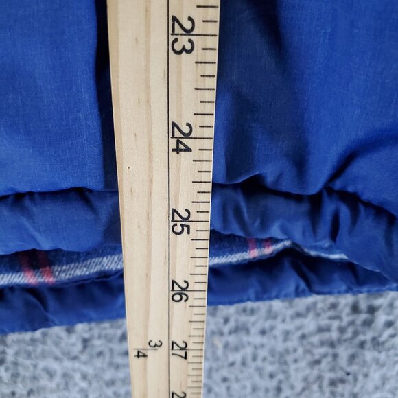 Weatherproof Jacket Mens Medium Blue Reversible Zip Puffer Vest Gorpcore - Picture 5 of 8